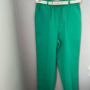 Koret Emerald Green Straight Leg Pants Tailored Fit‎